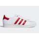 Adidas Superstar Footwear Blanche/Scarlet/Core Noir FY3117